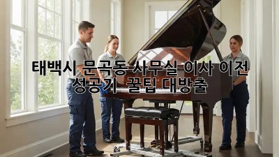 태백시 문곡동 사무실 이사 이전 성공기✨ & 꿀팁 대방출🍯