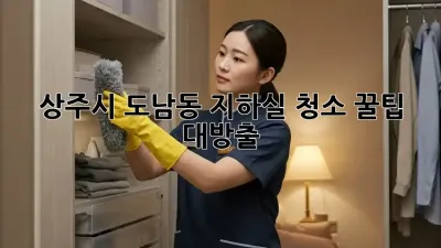 상주시 도남동 지하실 청소🧹✨ 꿀팁 대방출!