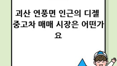 괴산 연풍면에서 디젤 중고차 찾으시나요?